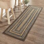 Espresso Jute Blend Hall Runner Rug 22x72 Inches