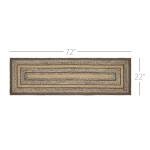 Espresso Jute Blend Hall Runner Rug 22x72 Inches