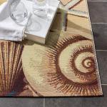 Barbados Tropical Beach Seashell Area Rug, 6'6" x 9'4