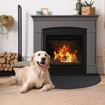 Fireproof Half Round Fireplace Mat 32x60 Inch