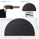 Fireproof Half Round Fireplace Mat 32x60 Inch