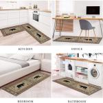 Rustic Bear Kitchen Rugs - 2 Piece Set