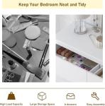 Merryluk 6-Drawer White Tall Chest of Drawers