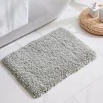 Extra Soft Non-Slip Microfiber Bath Rug, Grey