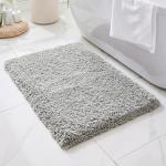 Extra Soft Non-Slip Microfiber Bath Rug, Grey