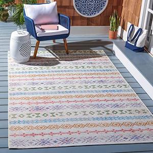 Safavieh Summer Collection Ivory/Blue Area Rug 5'3" x 7'6