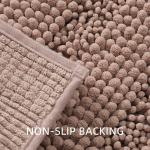 TENGTENGLINK Soft Chenille Bath Mat, Non-Slip