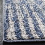 Modern Non-Shedding Area Rug in Navy/Grey