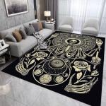Gothic Skull Vintage Area Rug for Home 4'x5