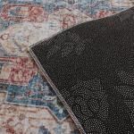 Washable Small Retro Pattern Rug - Dark Blue