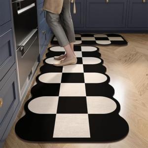 Cushioned Anti-Fatigue Kitchen Mat Set - 2 PCS