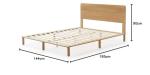 Arden Bamboo Double Bed Frame in Natural Wood