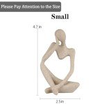 Sandstone Resin Abstract Thinker Style Sculpture
