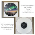 Modern Green and Gold Glass Wall Clock