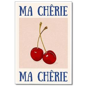 Funky Retro Cherry Wall Art Print for Room