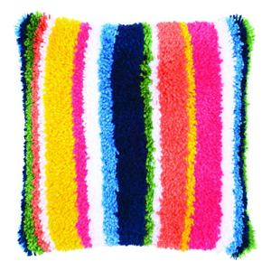 Multi-Colored Striped Cushion 16" x 16