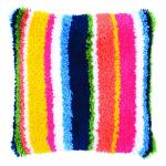 Multi-Colored Striped Cushion 16" x 16