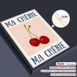Funky Retro Cherry Wall Art Print for Room