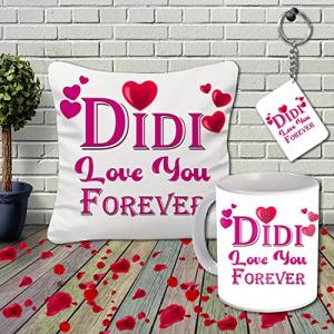 Rakhi and Birthday Combo: Cushion Cover & Mug