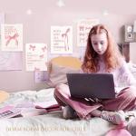 Pink Bow Wall Art Decor for Teen Rooms