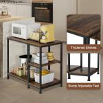 Heavy Duty Kitchen Island with Storage & Coffee Station
