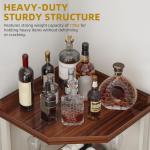 72" Tall Farmhouse Corner Wine Bar Cabinet