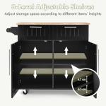 Giantex Rolling Kitchen Island Cart with Towel Bar