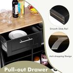Giantex Rolling Kitchen Island Cart with Towel Bar