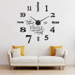 Junkin 3D Large DIY Wall Clock Kit