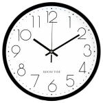 Black & White Non-Ticking Wall Clock 30cm