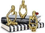 Gold Thinker Statue - Abstract Art Decor