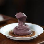 Cute Purple Clay Snake Tea Pet for Decor