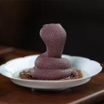 Cute Purple Clay Snake Tea Pet for Decor
