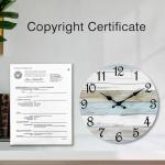 Rustic Coastal 10-Inch Silent Wall Clock