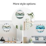 Rustic Coastal 10-Inch Silent Wall Clock