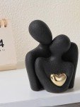 Abstract Ceramic Couple Sculpture for Home Decor
