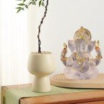 Lord Ganesha Glass Statue for Home Decor