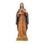 Virgin Mary Sacred Heart Resin Statue Figurine
