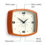 Retro Orange Movie Wall Clock - 25cm Design