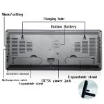 LED Digital Wall Clock with Temperature & Humidity