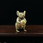 Brass Mouse Figurine Set for Home Decor