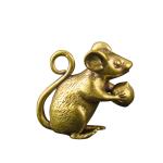 Brass Mouse Figurine Set for Home Decor