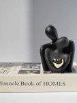 Abstract Ceramic Couple Sculpture for Home Decor