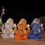 Lord Ganesha Glass Statue for Home Decor