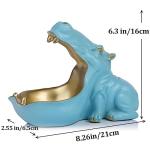 Hippo Figurine Candy Dish and Key Bowl