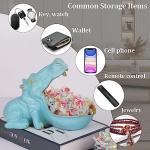 Hippo Figurine Candy Dish and Key Bowl