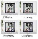 Lancoon Large Screen Digital Wall Clock with Temp Display