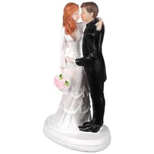 Bride and Groom Cake Topper Sculpture Decor