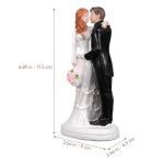 Bride and Groom Cake Topper Sculpture Decor