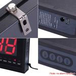 Large LED Digital Wall Clock with Indoor Temperature